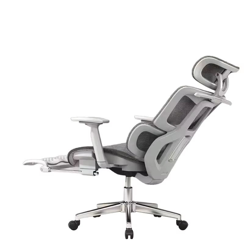 Luxury Modern High Back Mesh Lift Office Chair Comfortable Ergonomic Design Adjustable Height Headrest Swivel Gliding Base