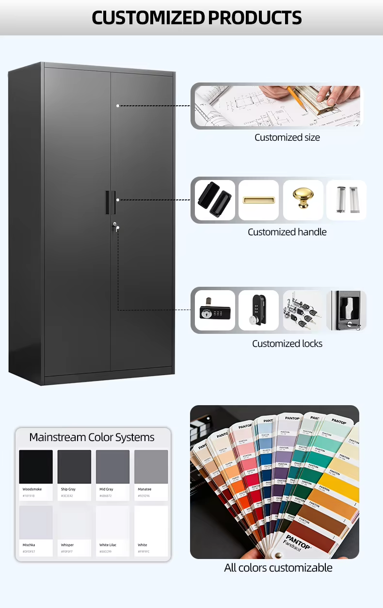 MYOUBAO Office Storage Cabinets Garage Metal File Cabinet Locker with Lock,Adjustable Shelves for Home Office