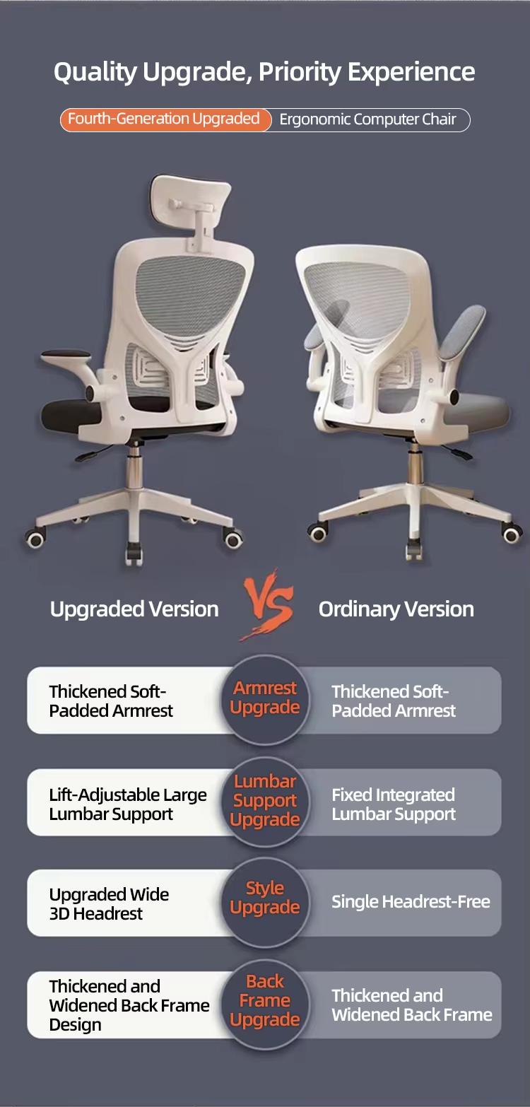 Modern Home Computer Children's Study Chair Comfortable Breathable Mesh Backrest Rotatable Adjustable Office Chair