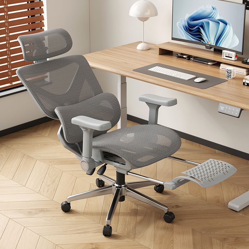 Bulk Sale Ergonomic Office Chair with Footrest Adjustable Lumbar Support Computer Desk Chair Executive Swivel Mesh Office Chair