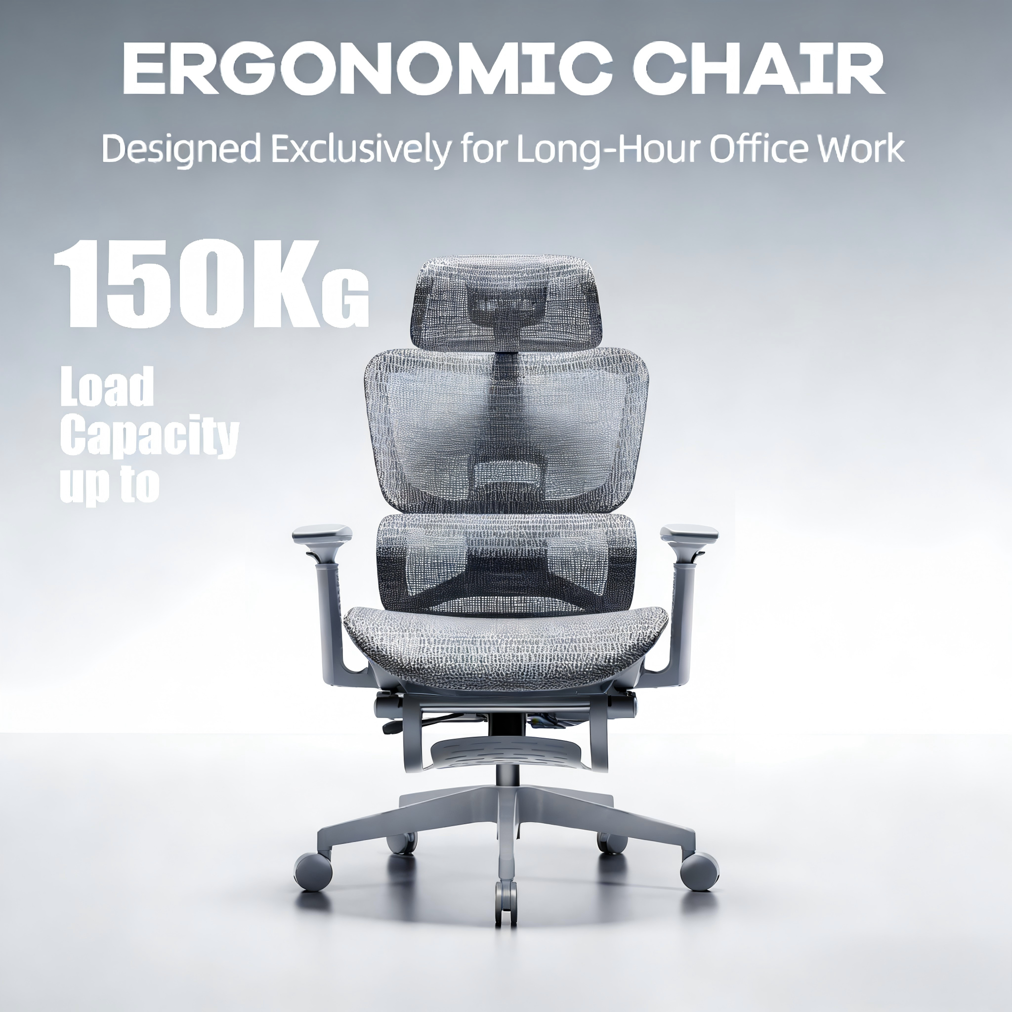 Custom Office Chair with Luxury Design - Breathable Mesh, Adjustable Armrests and Company Logo Embroidery Service