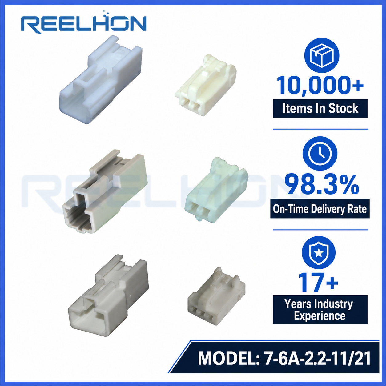 7-6A-2.2-11/21 2 Pin Sealed White 2.2mm Male Female Auto Connector for Honda Yamaha Motorcycle Interior Switch Harness