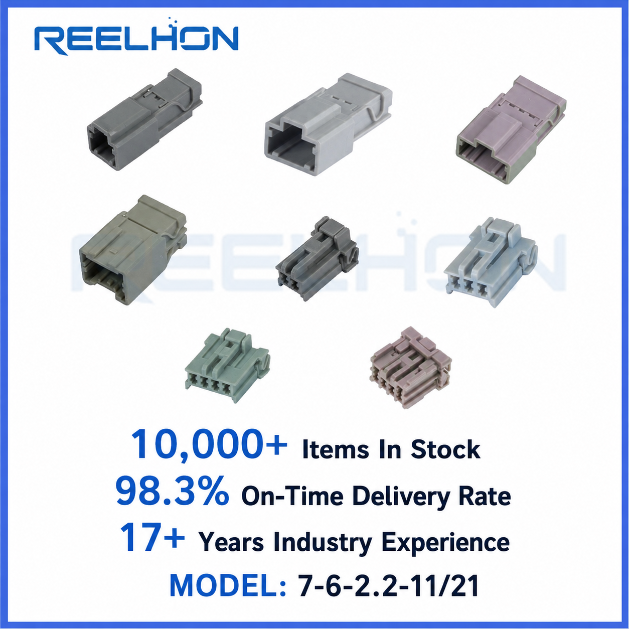 7-6-2.2-11/21 2-4 Pin Waterproof Sealed Push-fit 2.2mm Male Female Auto Connector for Toyota Nissan Interior Sensor Harness