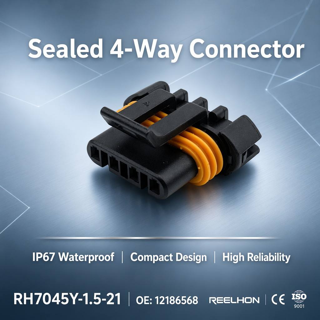 RH7045Y-1.5-21 282091-1 5 Pin Waterproof Female Superseal 1.5 Auto Connector for Light Sensor Wiring Harness
