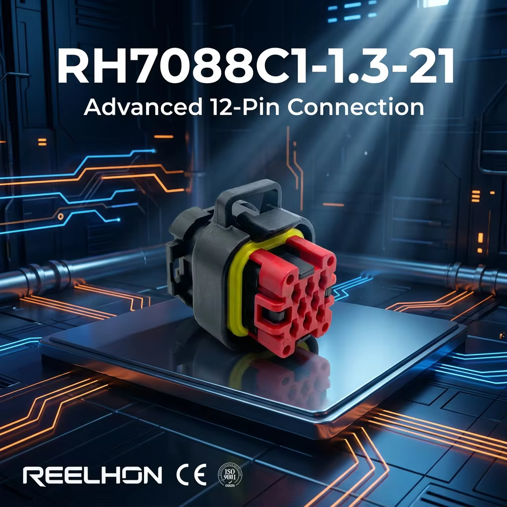 RH7088C1-1.3-21/776286-1 12 V, 8 Position, Plug, Automotive Housing for Female Terminals