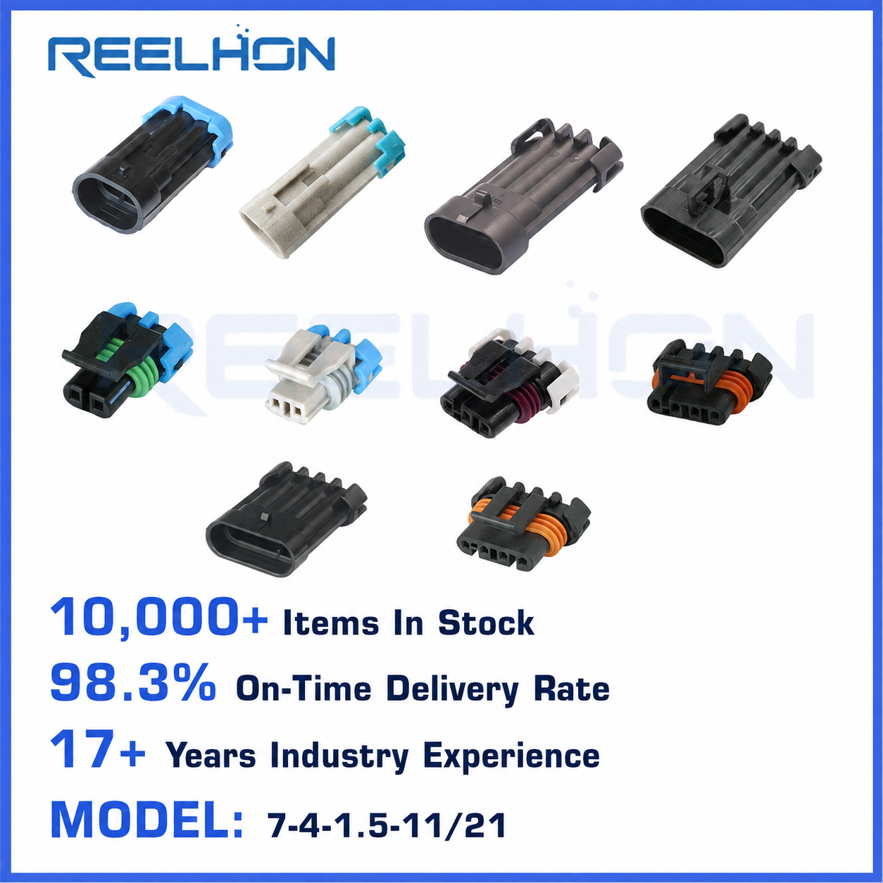 7-4-1.5-11/21 1-4 Pin Waterproof Sealed 1.5mm Multi-Color Male Female Auto Connector for GM Chevy Sensor Wiring Harness