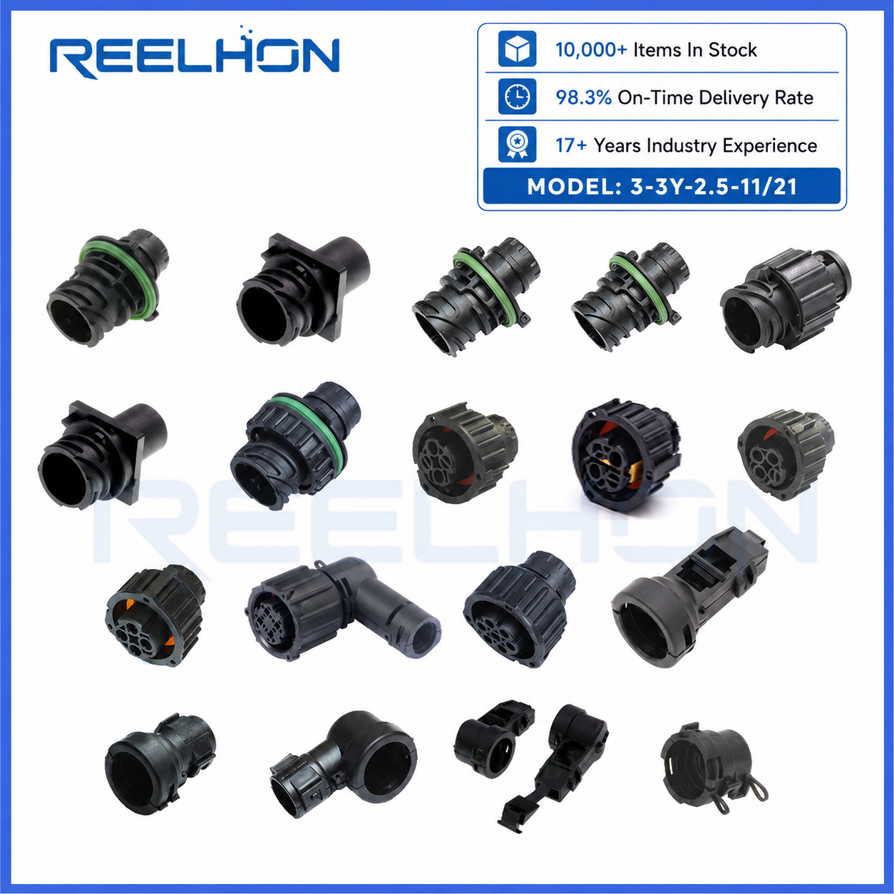 3-3Y-2.5-11/21 2-7 Pin Waterproof Circular Sealed Auto Connector for Heavy Duty Truck Engine Sensor Harness