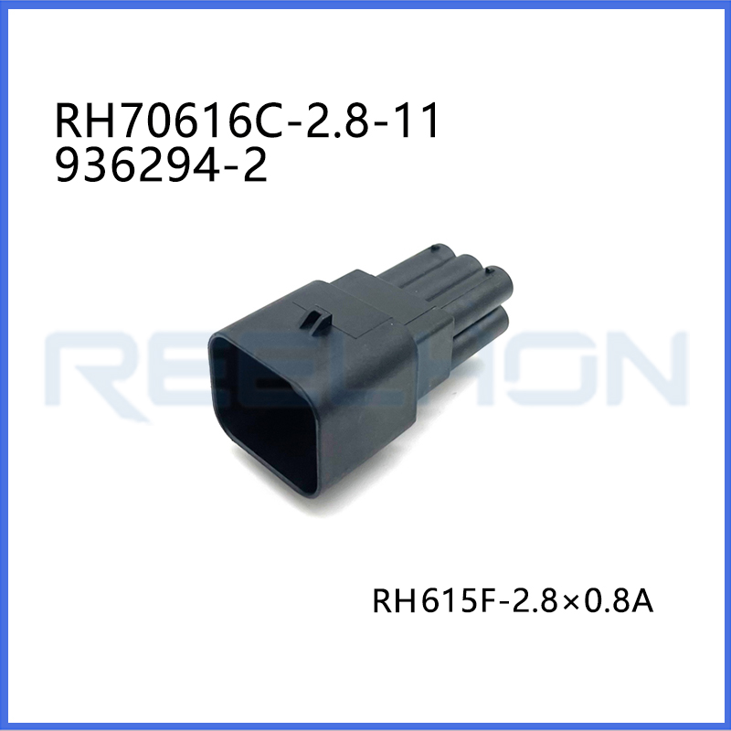 RH70616C-2.8-11/936294-2  12 V, 6 Position, Automotive Housing for Male Terminals