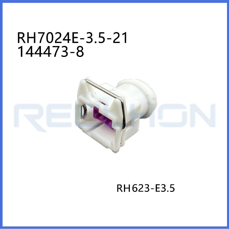 7024E-3.5-21/ 144473-8 2-Pin Female Automotive Adaptive Electrical Terminal Connector 
