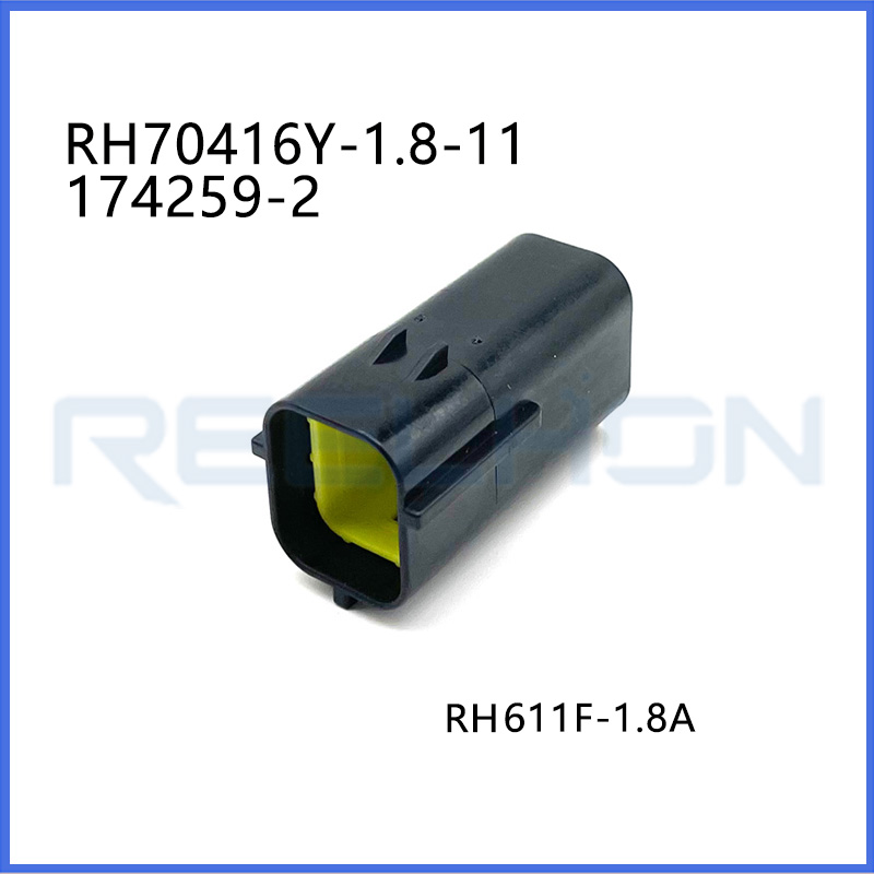 RH70416Y-1.8-11/174259-2 12 V, 4 Position, Automotive Housing for Male Terminals