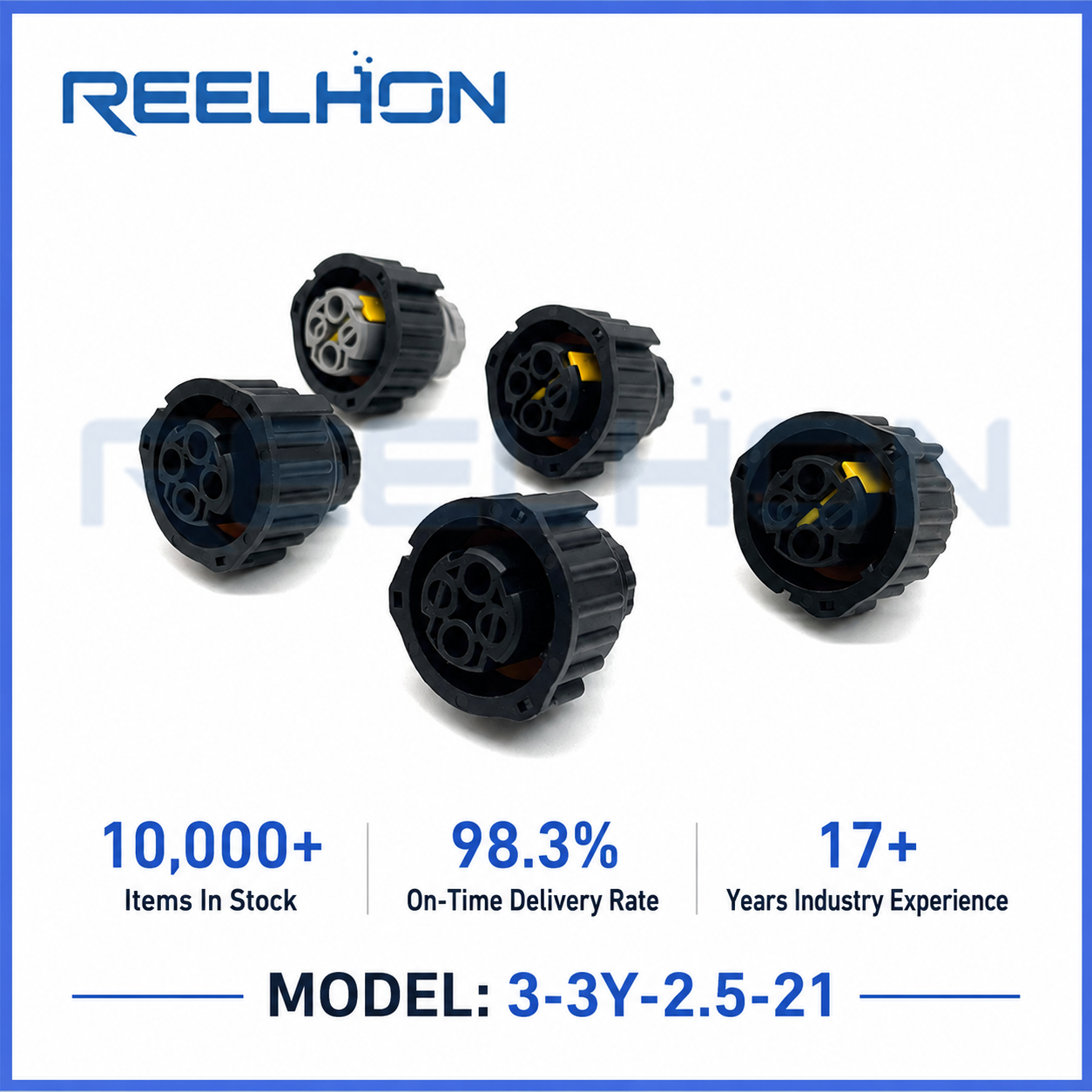3-3Y-2.5-21 4 Pin Waterproof Circular Sealed Female Auto Connector for Heavy Duty Truck Sensor Lighting Harness