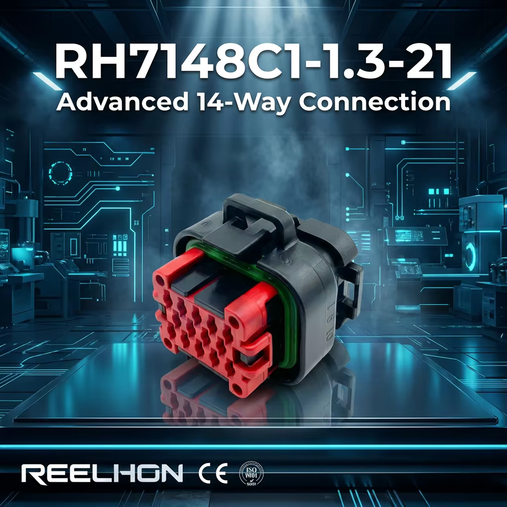RH7148C1-1.3-21/776273-1 250 V, 14 Position, Automotive Housing for Female Terminals