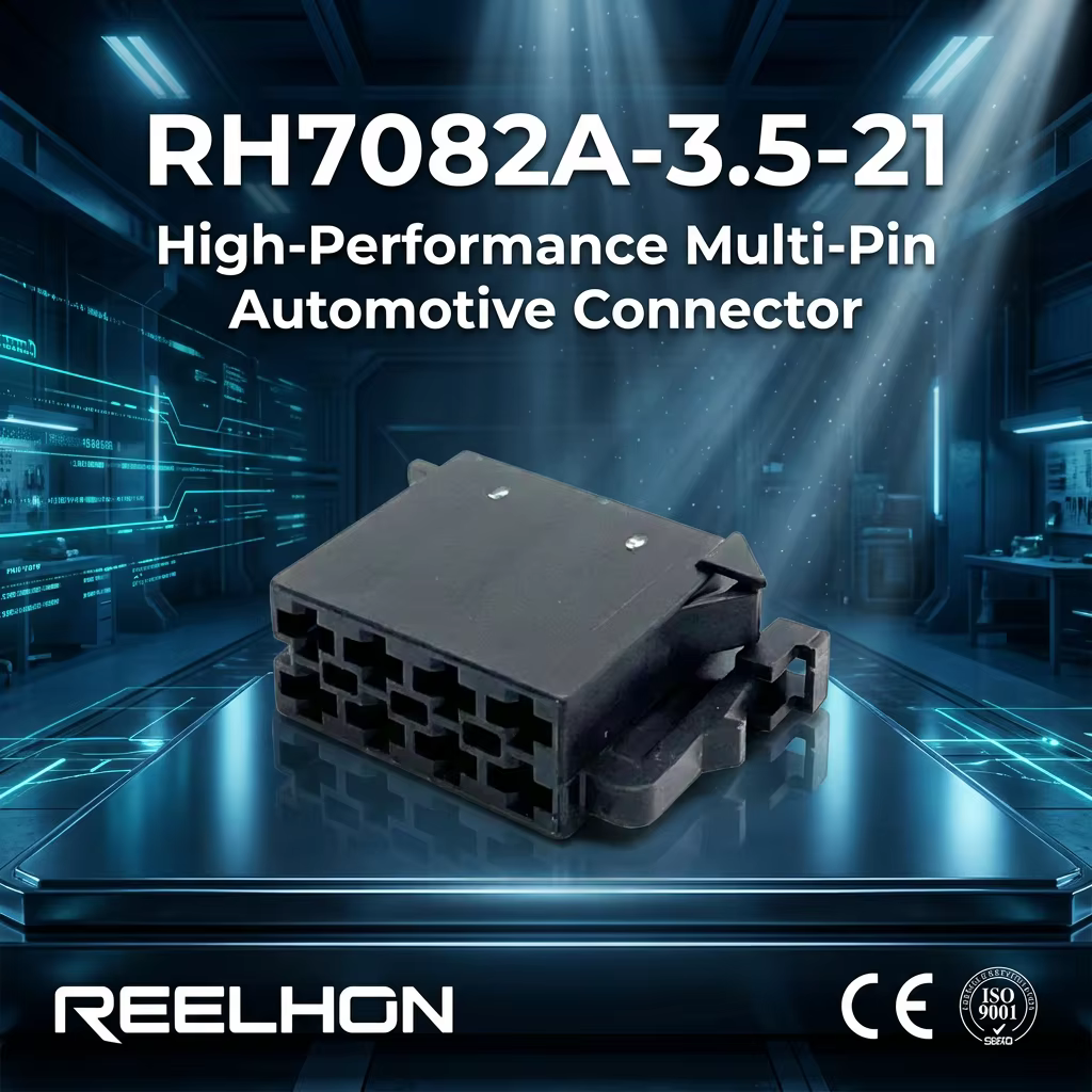 RH7082A-3.5-21/962189-1 12 โวลต์ / 24 โวลต์ 8 ตำแหน่ง ที่อยู่อาศัยสำหรับยานยนต์สำหรับขั้วต่อแบบหญิง