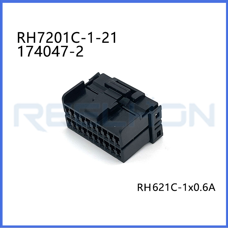 174047-2/7201C-1-21 34 Pin Female Assembly Wiring Harness Automotive Connector Car Electrical Wire Socket