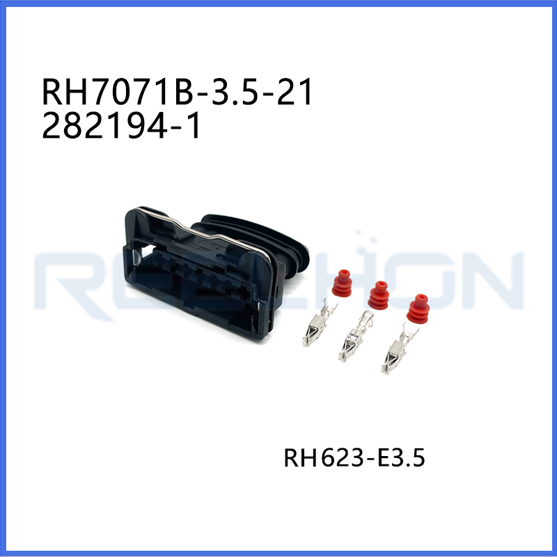 RH7071B-3.5-21/282194-1 24 V, 7 Position, Automotive Housing for Female Terminals