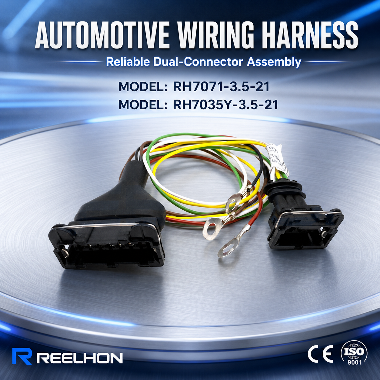 RH7071-3.5-21 RH7035Y-3.5-21 16 Pin OBD2 Diagnostic Adapter Harness Auto Connector for ECU Tuning CAN Bus Data Wiring