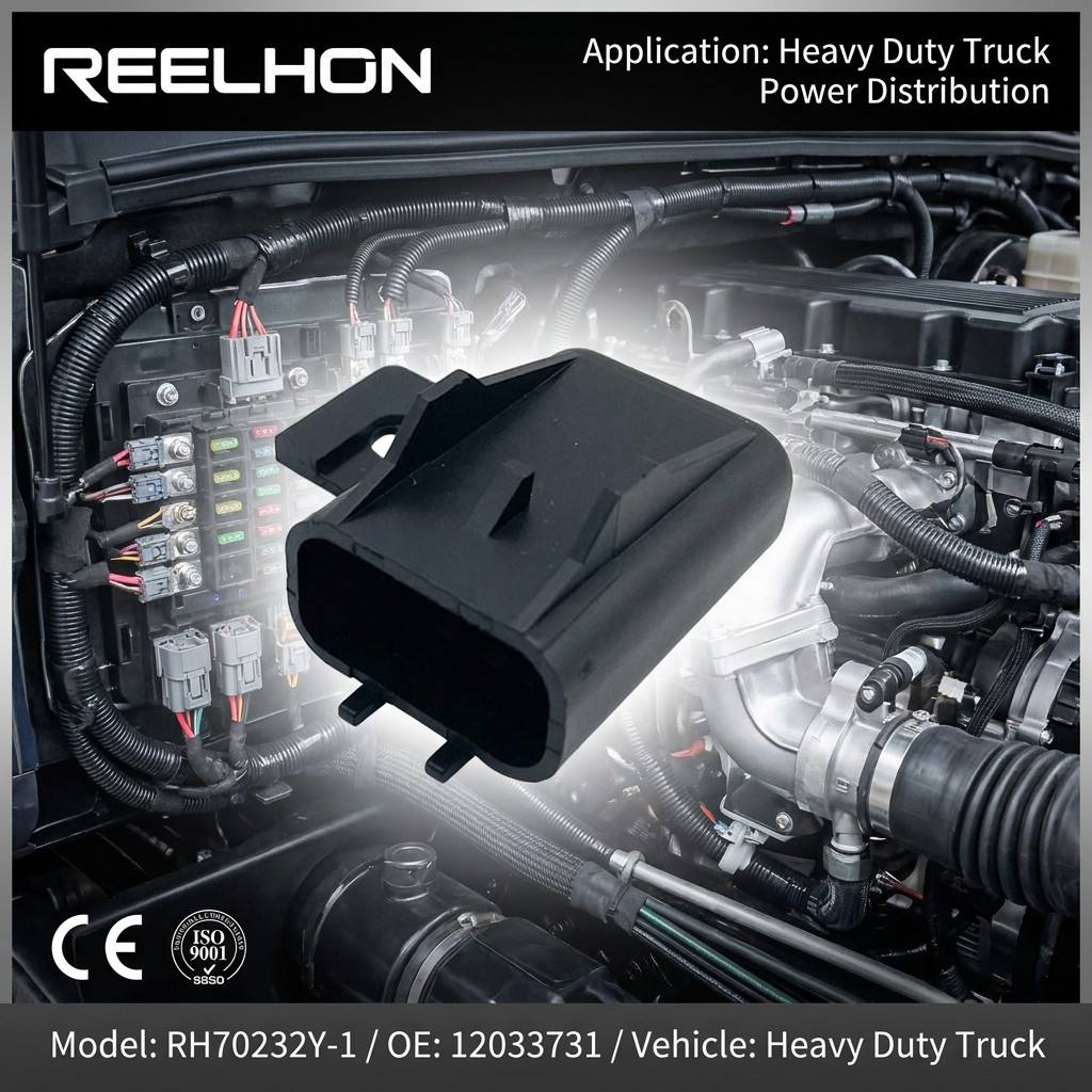 RH70232Y-1 12033731 12146104 2 Pin Metri-Pack 630 Sealed Fuse Holder Cover Auto Connector for Electrical Circuit