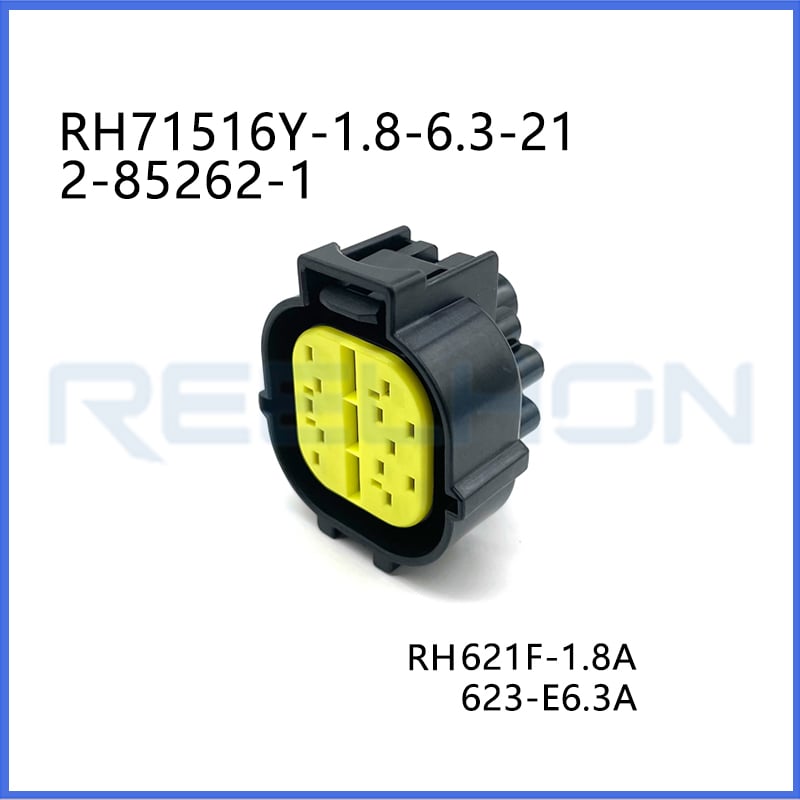 RH71516Y-1.8-6.3-21/2-85262-1 12V, 15 Position, Automotive Housing for Female Terminals, Wire-to-Wire, 3.4 mm