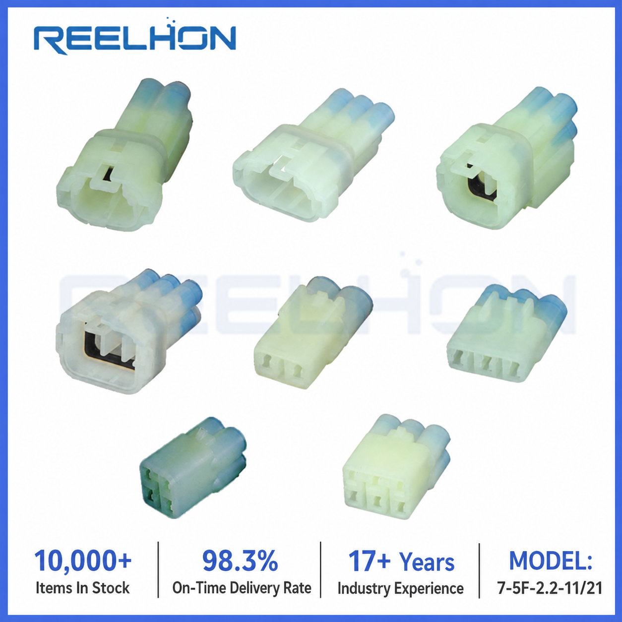 7-5F-2.2-11/21 1-4 Pin Sealed 2.2mm Off-White Male Female Auto Connector for Honda Yamaha Motorcycle Wiring Harness