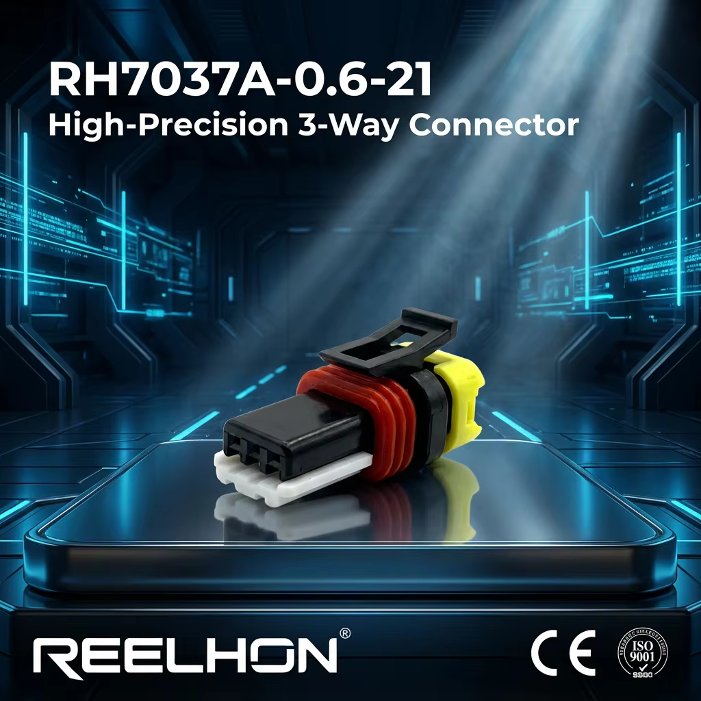 7037A-0.6-21/1-936527-2 3 Position Wiring Harness Female Housing Electrical Wire Connectors 