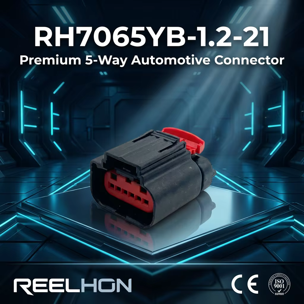 RH7065YB-1.2-21/1-1419168-2/1438153-6، 12 فولت، موصل سيارات بـ 6 مواضع للطرف الأنثوي