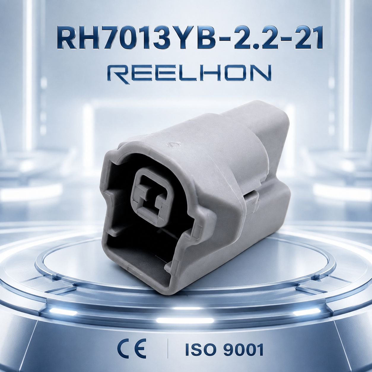 7013YB-2.2-21 1 Pin Waterproof Sealed Gray Female Auto Connector Housing with TPA for Sensor Wire Harness