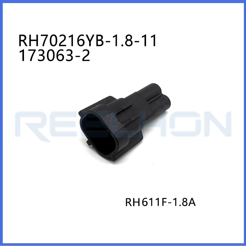 173063-2/70216YB-1.8-11 Automotive Rectangular 2 Pin Wiring Harness Male Housing Connectors