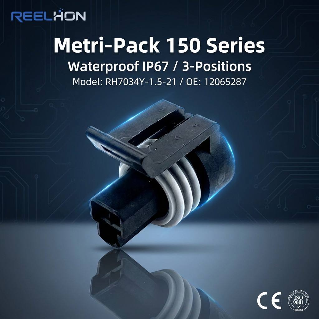 RH7034Y-1.5-21 12065287 3 Pin Waterproof Female Metri-Pack 150 Auto Connector 
