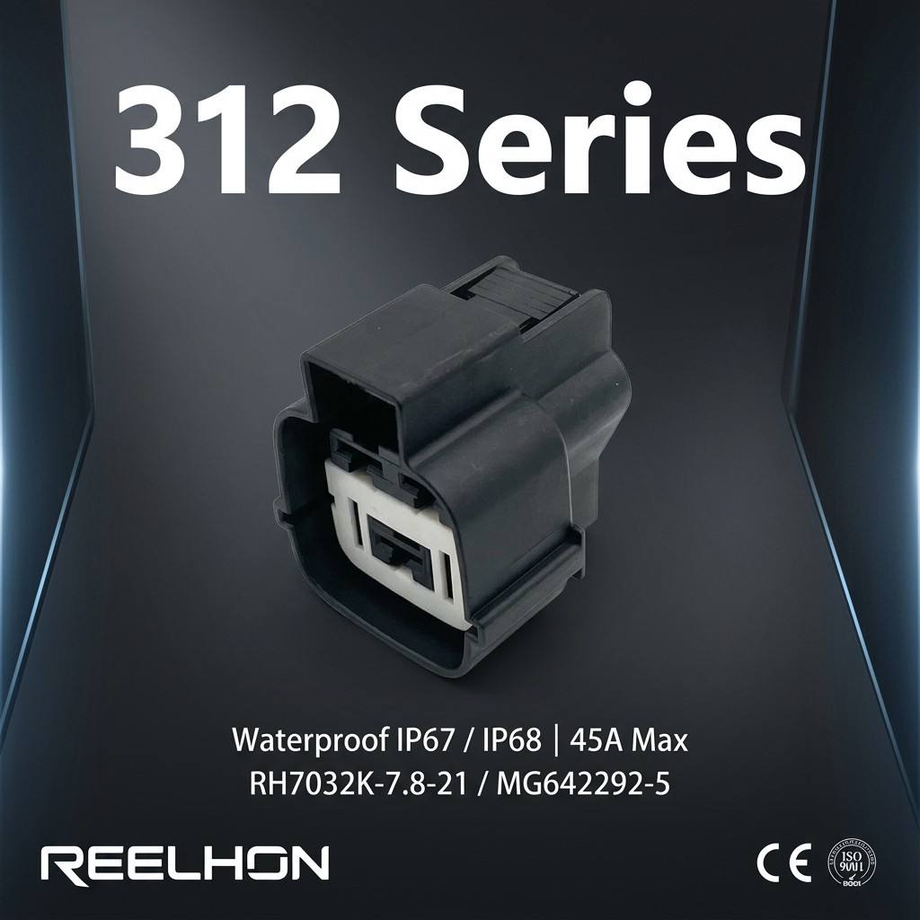 RH7032K-7.8-21 MG642292-5 3 Pin Waterproof Female Sealed 7.8mm Auto Connector for Radiator Cooling Fan Motor Harness