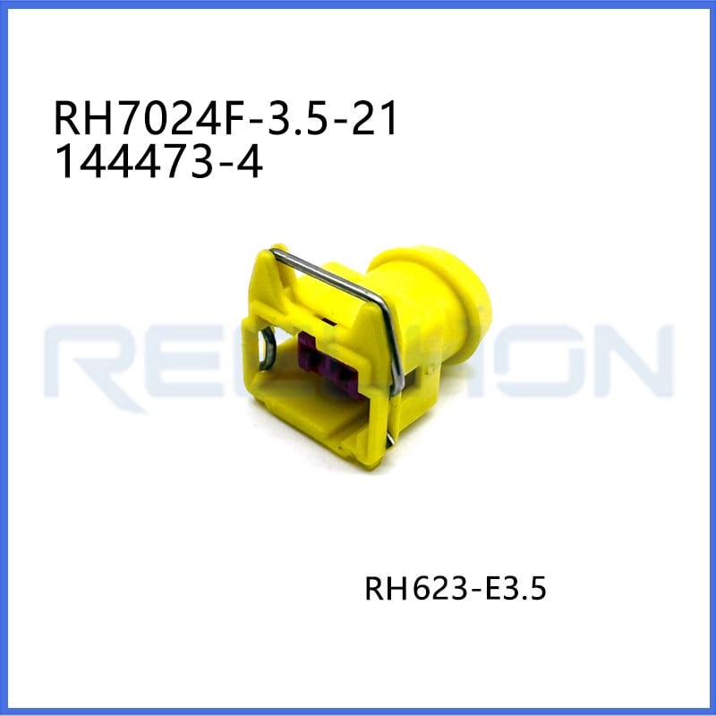 7024F-3.5-21/ 144473-4 2-Pin Female Automotive Adaptive Electrical Terminal Connector 