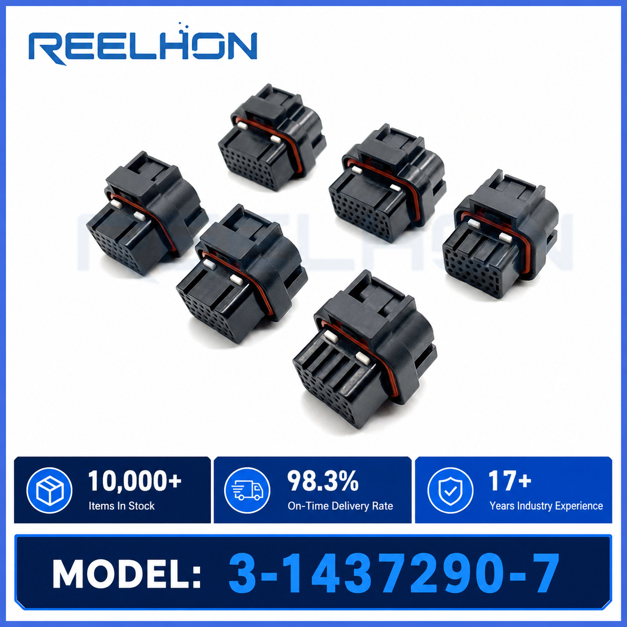3-1437290-7 12-24 Pin Waterproof Sealed HDSCS 1.5mm Female Auto Connector for ECM TCM Engine Control Module Harness