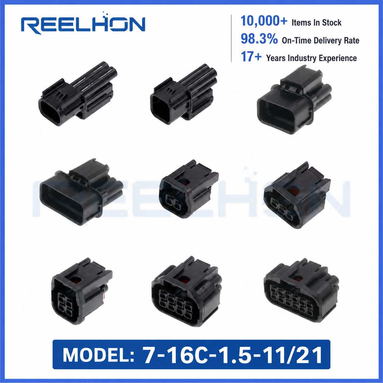 7-16C-1.5-11/21 2-8 Pin Waterproof Sealed 1.5mm Male Female Auto Connector for Honda Yamaha Motorcycle Sensor Harness