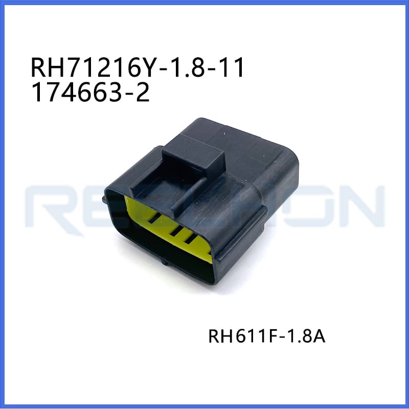 RH71216Y-1.8-11/174663-2 12 V, 12 Position, Automotive Housing for Male Terminals