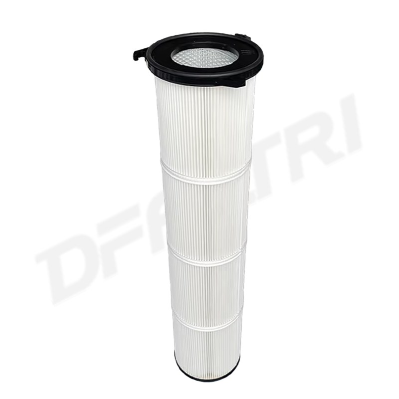 Three ear polyester anti-static dust removal air filter element