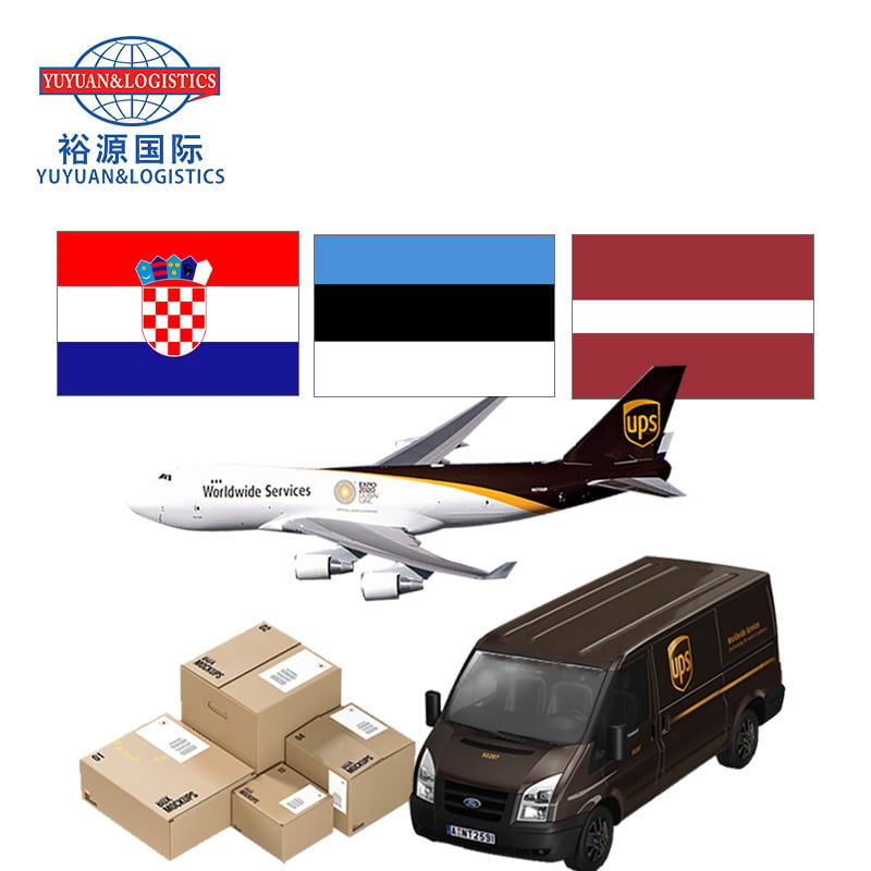 International Door to Door DHL FEDEX UPS Express Sea Air Shipping Agent China to Croatia Estonia Latvia Logistics Freight Forwarder
