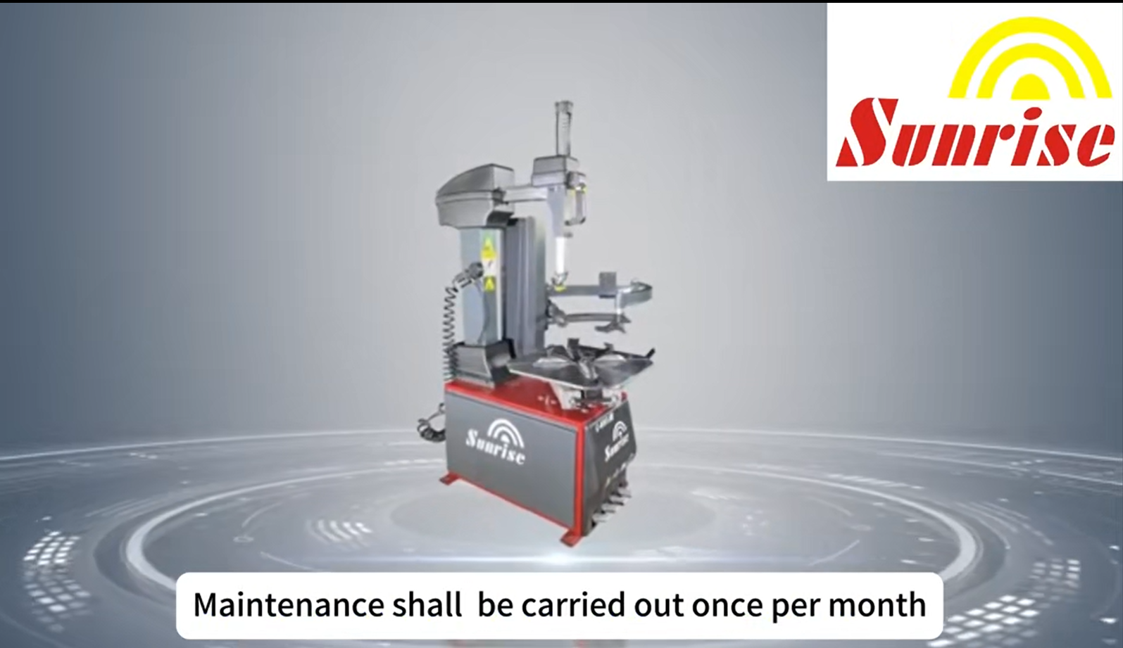 Routine maintain a tire changer