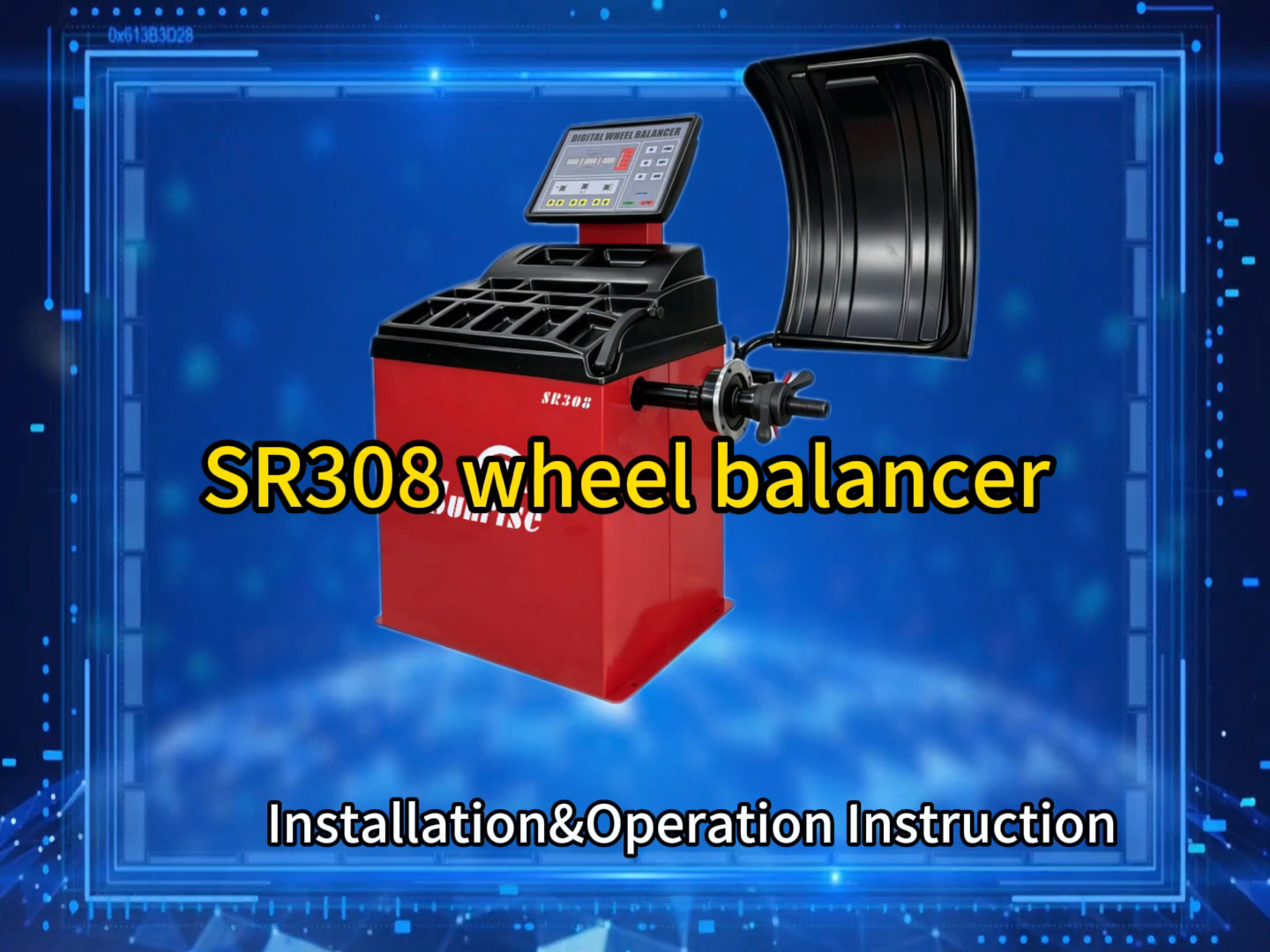 SR308 wheel balancer installation&operation