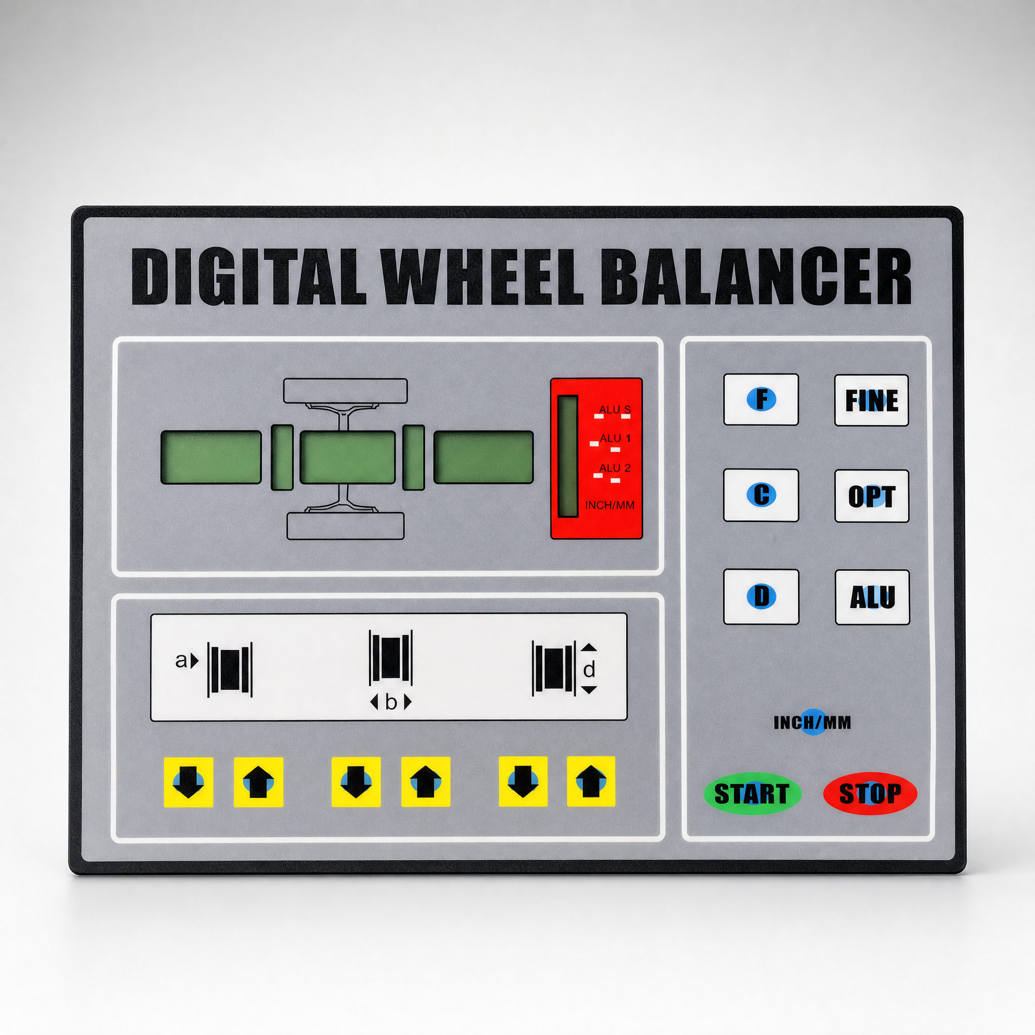Key board of SR308 for wheel balancer