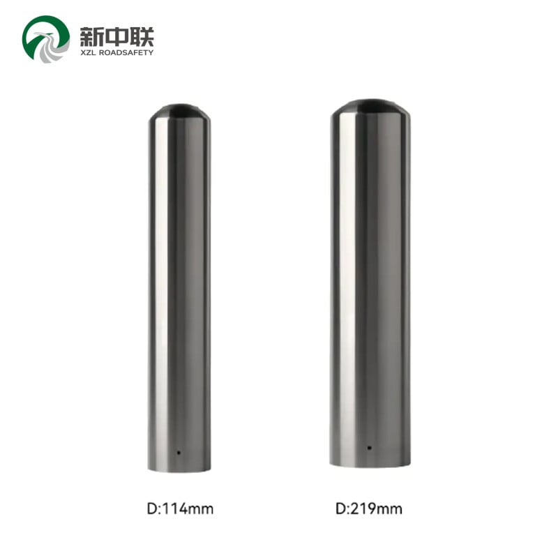 Dome Top Fixed Stainless Steel Bollard Anti Collision Security Traffic Steel Safety Bollard