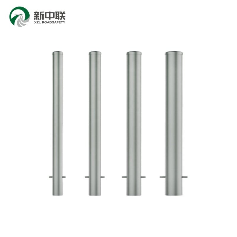 Galvanized Carbon Steel Traffic Bollard  Anti‑Collision Steel Bollard