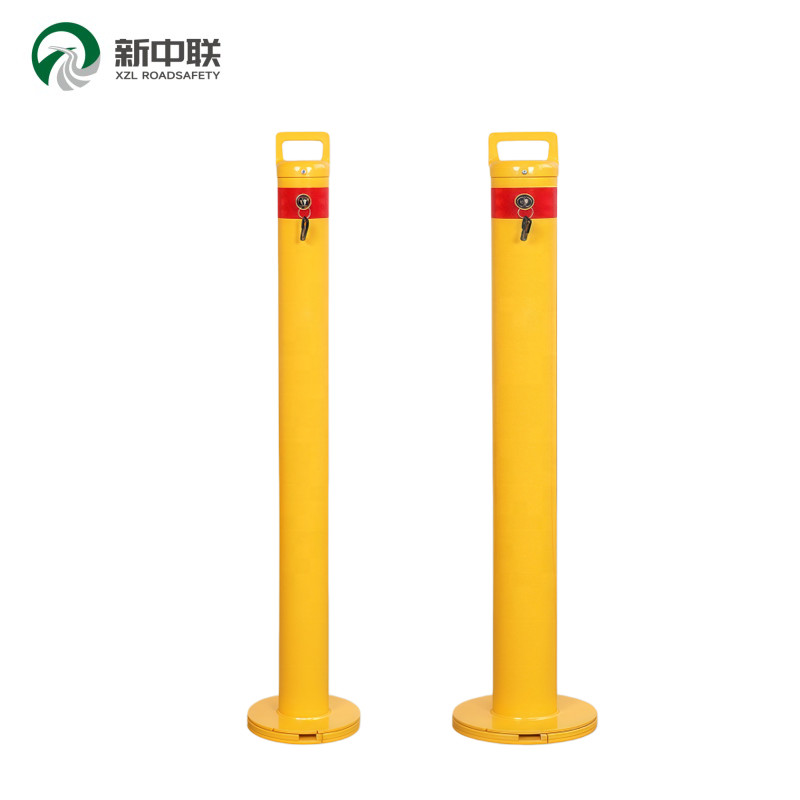 Removable Safety Lockable Road Bollard Lockable Security Parking Posts with Locks