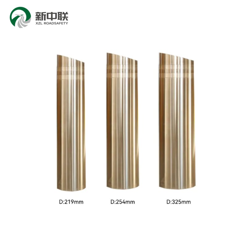 Fixed Stainless Steel Bollard Security Anti Collision Traffic Steel Safety Bollard