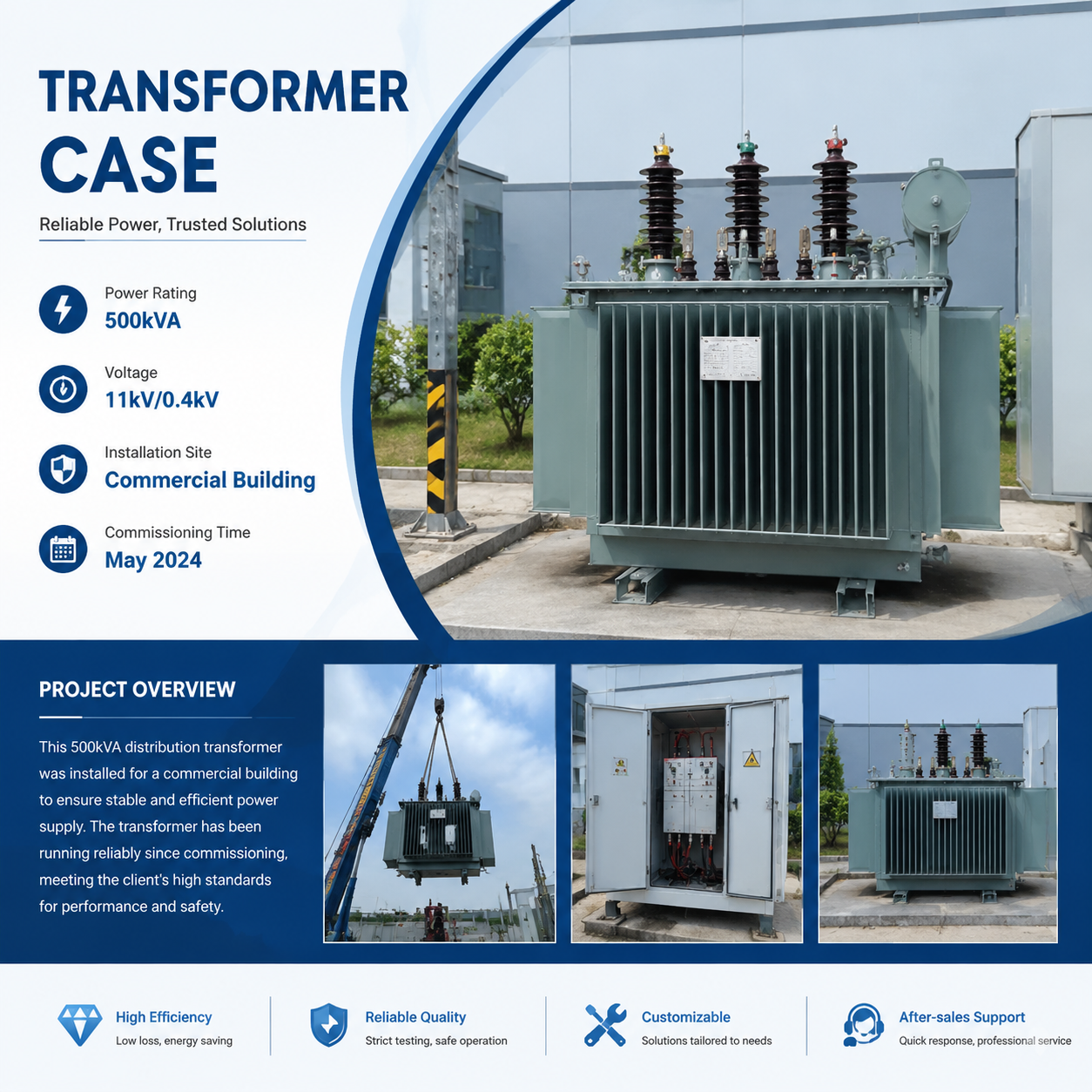 Application of Solar Power Transformer in Overseas Small-Scale Photovoltaic Power Stations
