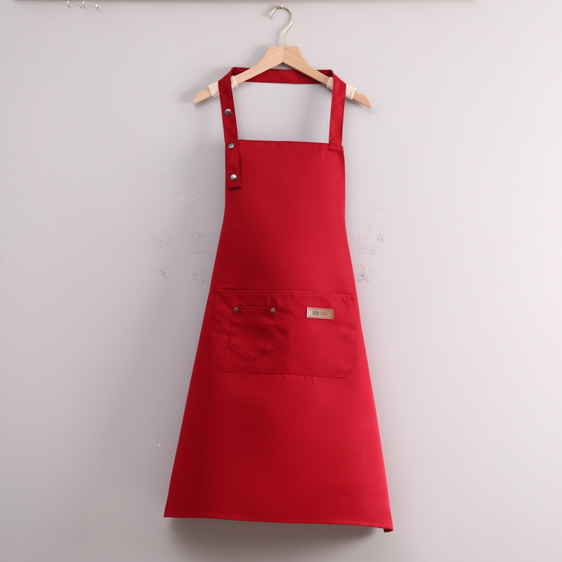 Aproană de bucătărie pentru bucătari, uniformă personalizată cu imprimare logo, 100% poliester, pentru tehnicieni în domeniul unghiilor, saloane de frizerie, bărbiere, servitoare