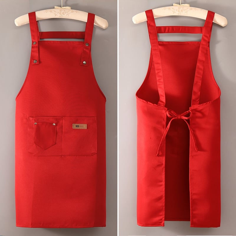 Aproană de bucătărie pentru bucătari, uniformă personalizată cu imprimare logo, 100% poliester, pentru tehnicieni în domeniul unghiilor, saloane de frizerie, bărbiere, servitoare