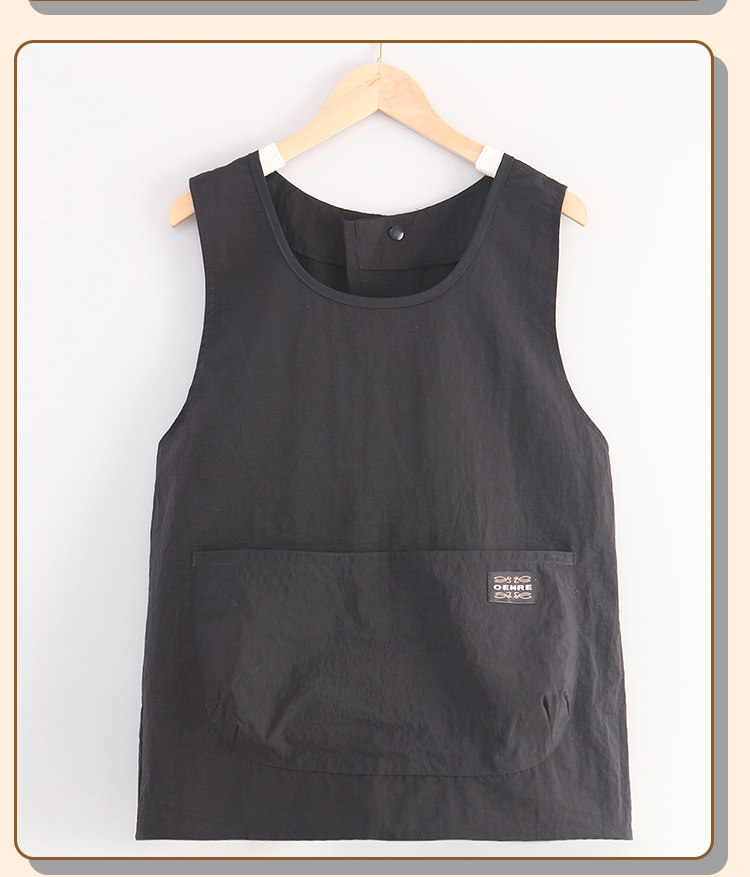 Rompi Apron Berbahan Taslon Tahan Lama dengan Logo Kustom, Tahan Minyak, Tahan Air, dan Tahan Api untuk Dapur serta Rumah Tangga, Rompi dengan Pinggang yang Dapat Disetel