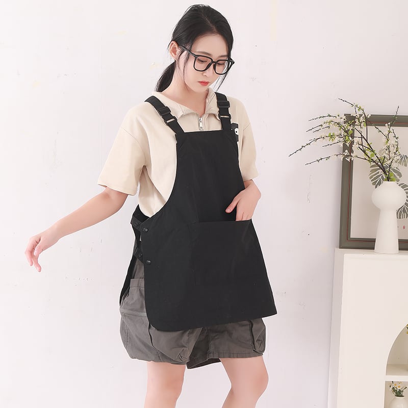 Fashion Design High Quality Taslon Fabric Japanese Chef Apron Kitchen Restaurant Coffee Shop Apron