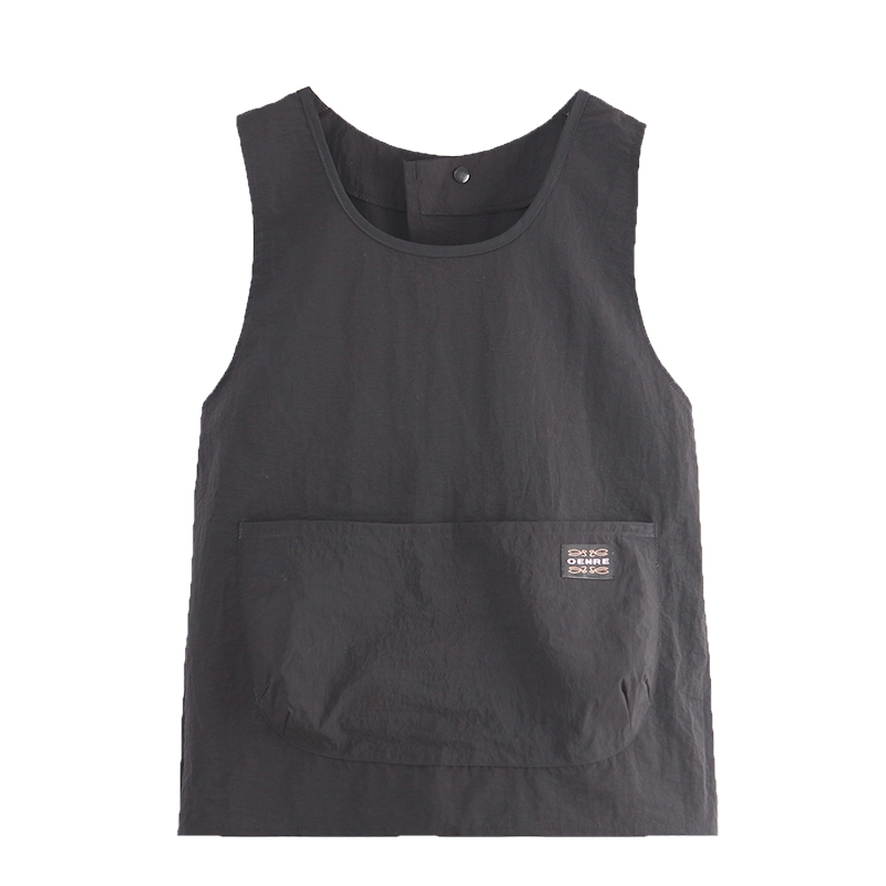 Rompi Apron Berbahan Taslon Tahan Lama dengan Logo Kustom, Tahan Minyak, Tahan Air, dan Tahan Api untuk Dapur serta Rumah Tangga, Rompi dengan Pinggang yang Dapat Disetel