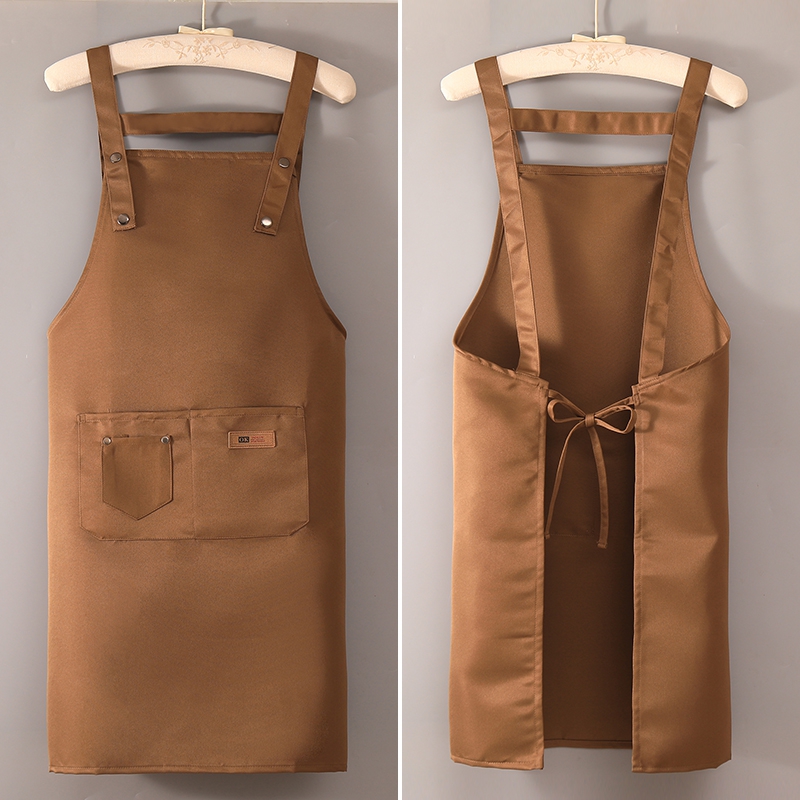 Aproană de bucătărie pentru bucătari, uniformă personalizată cu imprimare logo, 100% poliester, pentru tehnicieni în domeniul unghiilor, saloane de frizerie, bărbiere, servitoare