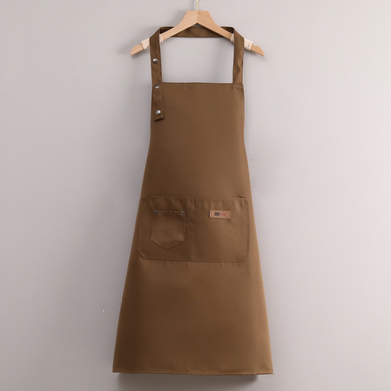 Aproană de bucătărie pentru bucătari, uniformă personalizată cu imprimare logo, 100% poliester, pentru tehnicieni în domeniul unghiilor, saloane de frizerie, bărbiere, servitoare
